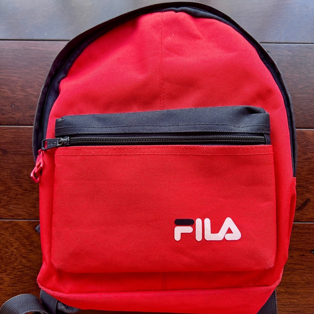 Fila Red and Blue Mini Backpack – Sporty Streetwear Bag